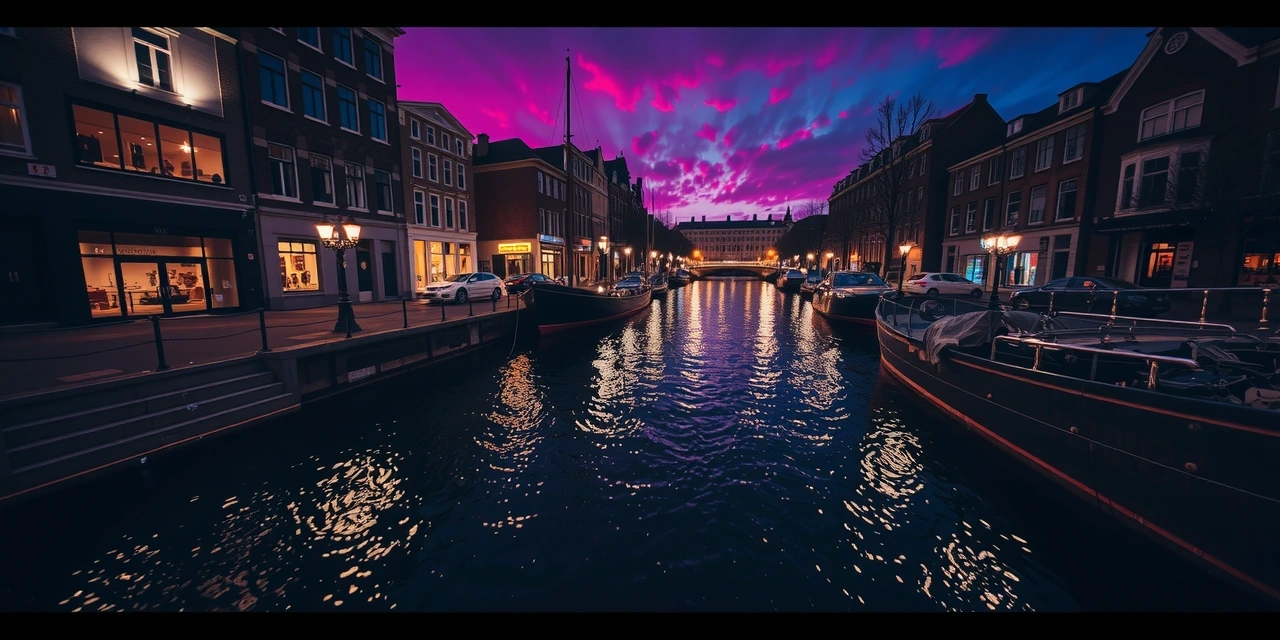 Amsterdam at night